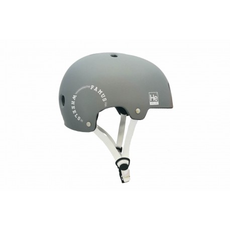 Helmet Helium Grey White / Famus Wheels